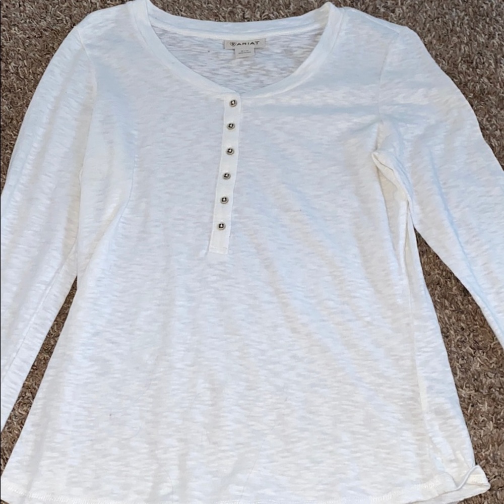 ariat white top